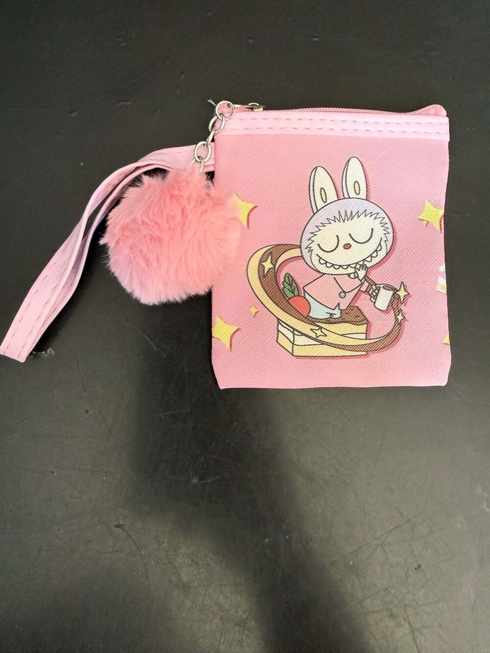 Pop Mart The Monsters Party Series Labubu Reversible Plush Wristlet